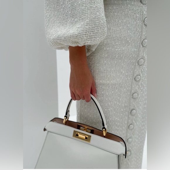 Vita grace Adriana Scallop Button Skirt | Ivory size S - Picture 6 of 12